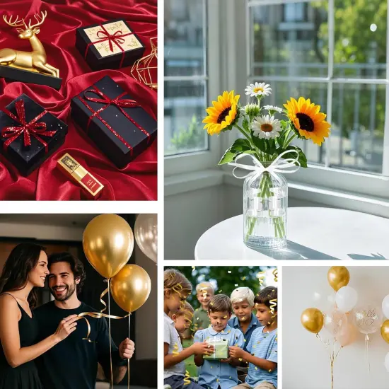 500 Yard Curling Ribbon, 3/16" White Gradient Curly Ribbons for Gift Wrapping, Balloon Ribbon, Balloon String, Laser Ribbon, Thin Ribbon, Gift Ribbon {5}