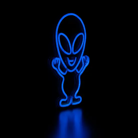 Northlight LED Alien Neon Lighted Wall Art - 16.75" Blue {5}