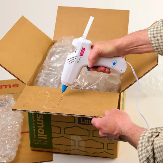 Professional High-Strength Industrial Bond Hot Glue Sticks &ndash; 10" Full Size, Clear, High Temp, Fast 20-Second Set Time, Strong Adhesion to Most Materials, 5 lb Box {3}