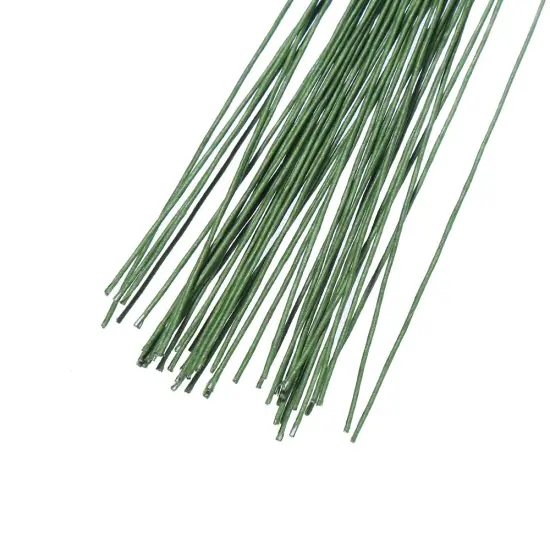 22 Gauge Dark Green Floral Wire 16 inch,50/Package {1}