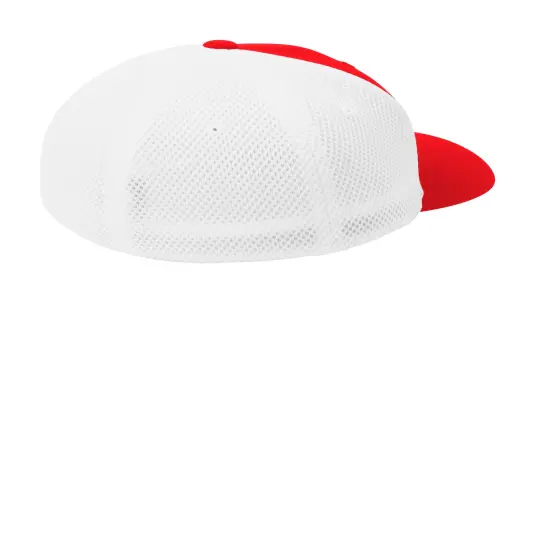 Sport-Tek&reg; Flexfit Air Mesh Back Cap True Red/ White {2}