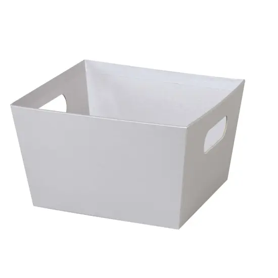 Pack/3: Silver Metallic Baskety Tray - 12 x 9-1/2 x 4-1/2" {1}