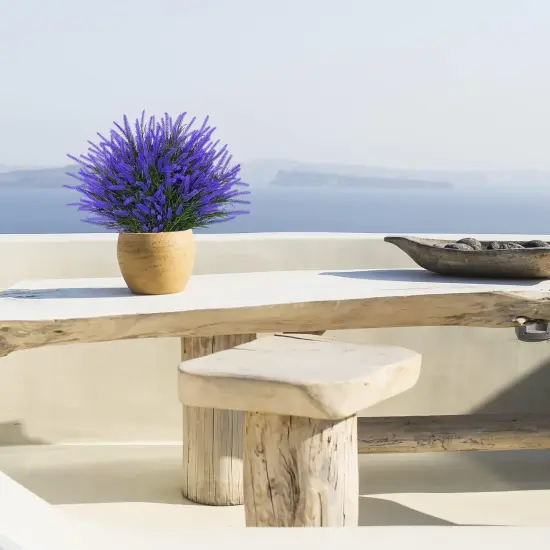 12 Bundles Summer Bushes Fake Outdoor Flowers {2}