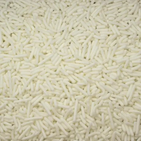 Krazy Sprinkles - White Jimmies (1/2 Cup, 1x Jar) for Cakes, Ice Cream & Cookies {1}