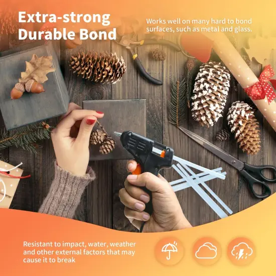 Mini hot Glue Gun Sticks &ndash; 120 Pcs Clear hot Glue Sticks Dia 0.27&rdquo; x 8&rdquo; Long Mini Glue Stick, All-Purpose Glue Sticks Bulk for Crafting, Scrapbooking & More - Compatible with Most Glue Guns {5}