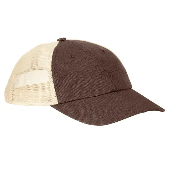 Econscious&reg; Washed Hemp Blend Trucker Hat EARTH/ OYSTER {1}