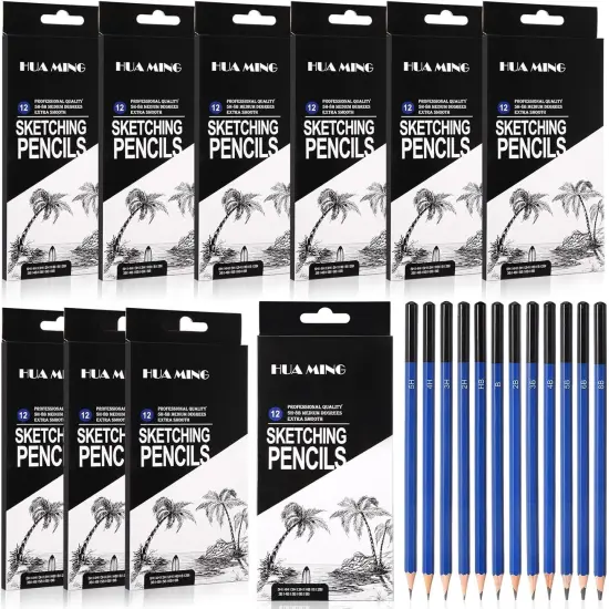 120 Pcs Graphite Sketch Pencil Set (8B - 5H) Professional Drawing Pencils for Beginners Pro Artists Drawing Art, Sketching {1}