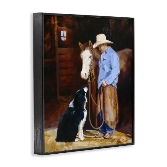 Stupell Industries Cowboy with Horse & Dog Framed Giclee By Carolyne Hawley {3}