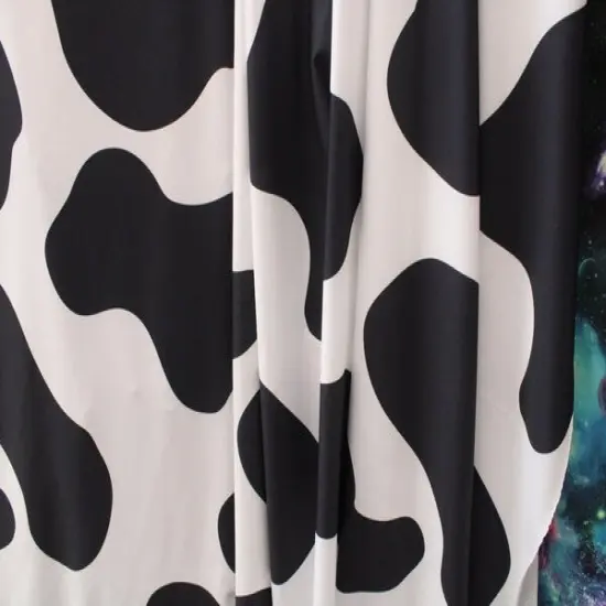1 Yard Large Cow Pattern Spandex Material with Four Way Stretch for Leggings Swimwear Dancewear 58/60 Inch Width {4}