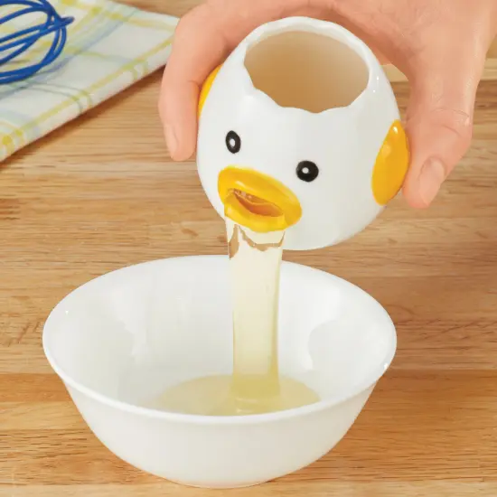 Collections Etc Chicken Shaped Egg Yolk and White Separator {1}