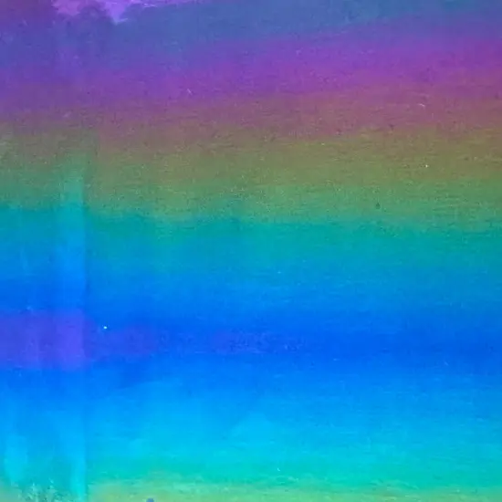 1 Yard Rainbow Vinyl Polyester Non Stretch Bodre Fabric For Dancewear Cosplay 58" Width {1}