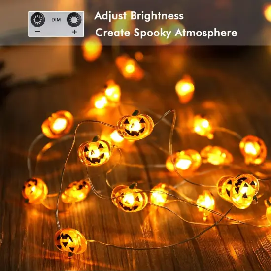 Pumpkin Halloween String Lights - 40 LED, 13.12ft (8 Modes) {3}