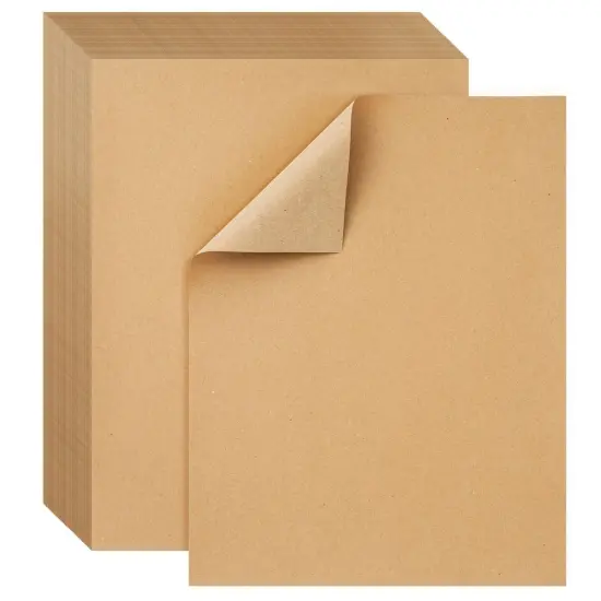 200 Pack Brown Craft Paper for DIY Projects, Classroom, Letter Size Kraft Paper Material Sheets, 130gsm (8.5 x 11 In) {1}