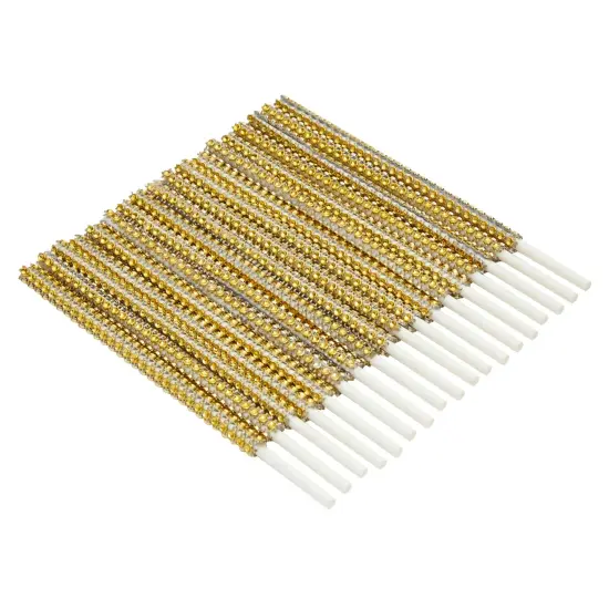 36 Pack Rhinestone Gold Cake Pop Sticks for Candy Apples, Lollipops, Dessert Bar (5.9 inches) {5}