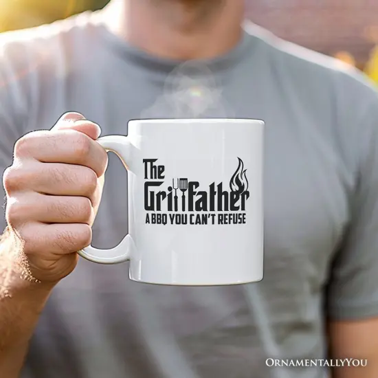 The Grillfather Mug, BBQ Dad Gift {1}