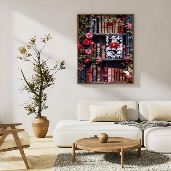 Paint by Numbers Kit for Adults Beginner Bookshelf,16X20 Inch {2}