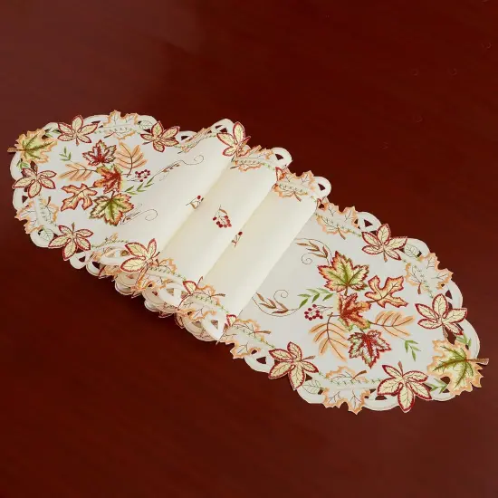 Thanksgiving Maple Leaves Table Runners - (13 &times; 69 inches) {2}