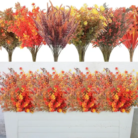 24 Bundles Thanksgiving Artificial Fall Flowers {1}