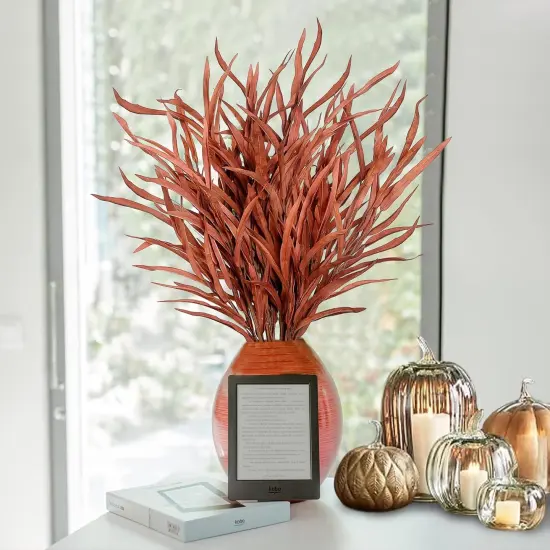 6 Pcs Fall Leaves Stem {3}