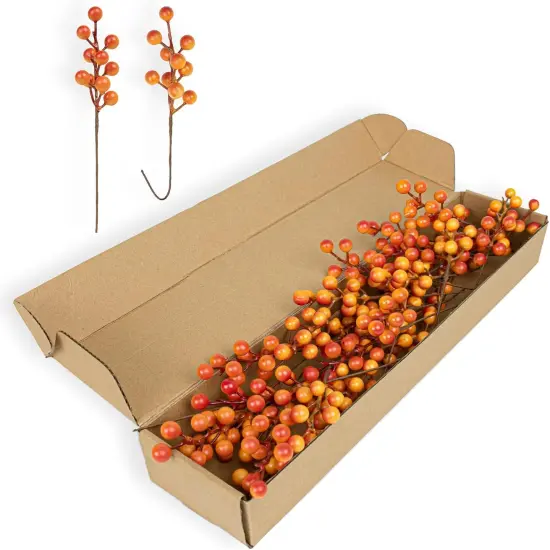 32 Pack Fall Floral Picks and Sprays - 6.5 Inch {1}
