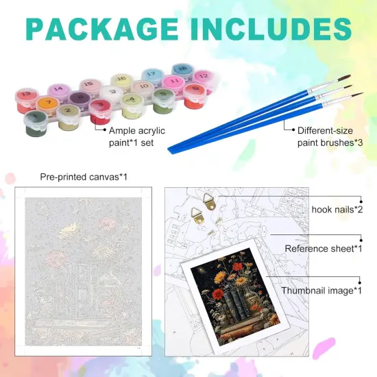 Paint by Numbers Kit for Adults - Book Adult Paint by Number Kits 16x20 Inch {2}