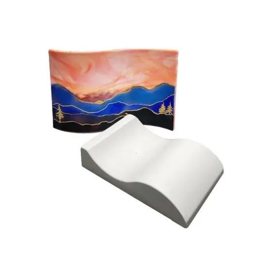 10" x 6" x 2.25" S Curve Glass Fusing Kiln Mold - for Stained Glass Projects {1}