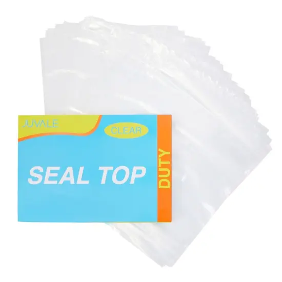 120-Pack Large Clear Plastic Self-Sealing 2 Gallon Storage Bags with Resealable Zip Top Lock for Travel, Food, Freezer, Packaging, Shipping, Home Organization (2mil, 17x13 In) {7}