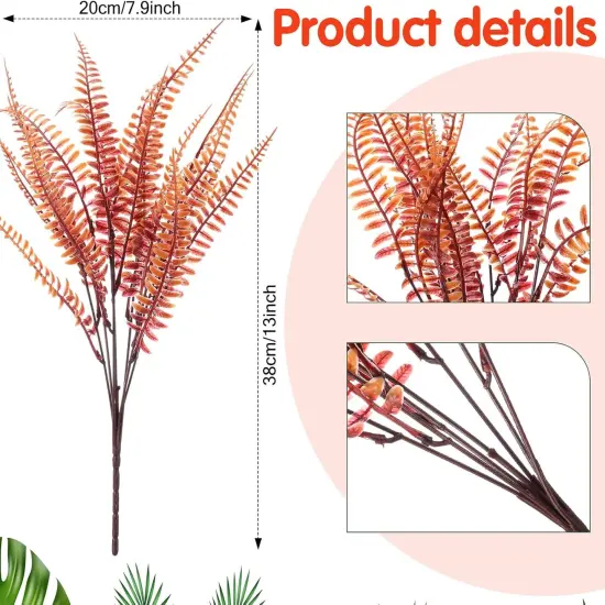 24 Pcs Fall Artificial Flowers Plants {4}