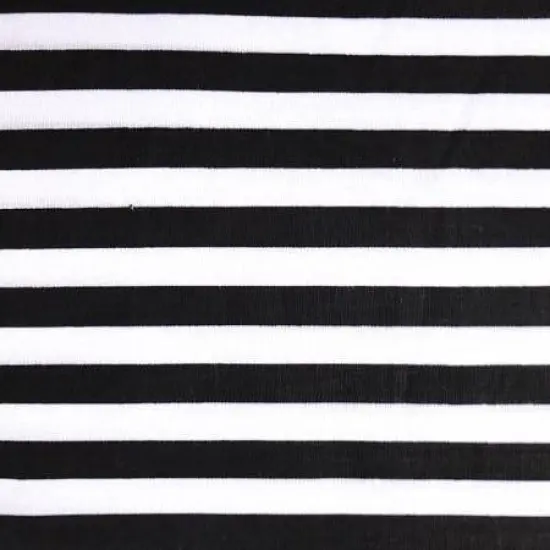 1 Yard Half Inch Stripe Print Poly Cotton Classic Pattern Fabric 58 /59 Inches Wide Black {1}