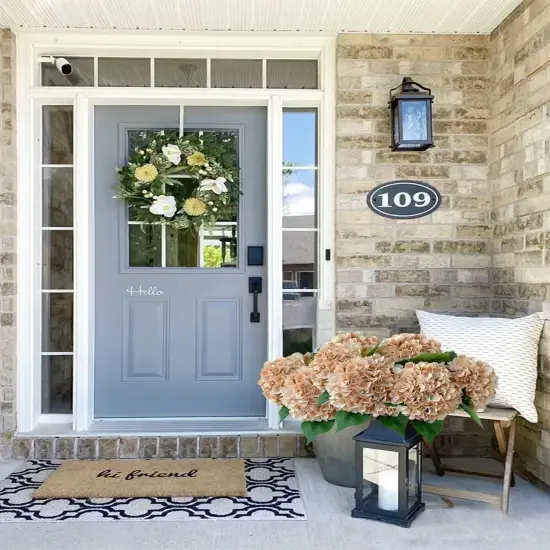 5 Pcs Light Coffee Silk Hydrangeas - 20'' {2}