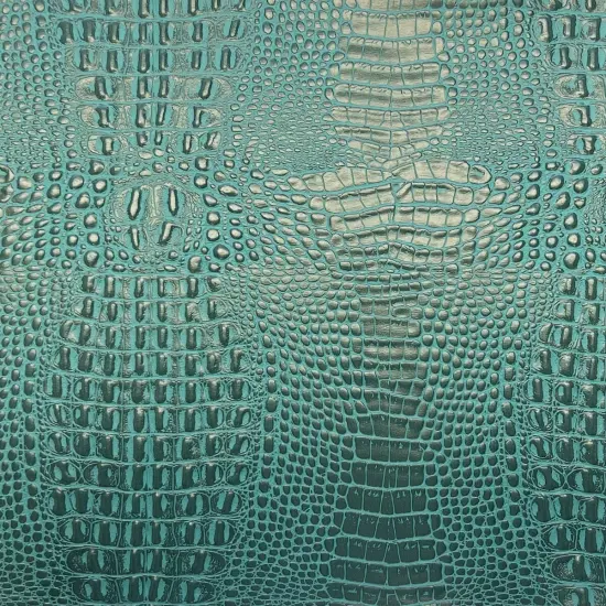 1 Yard Marine Gator Vinyl Fabric Waterproof Anti UV Outdoor Upholstery 54" Width Turquoise Blue {1}