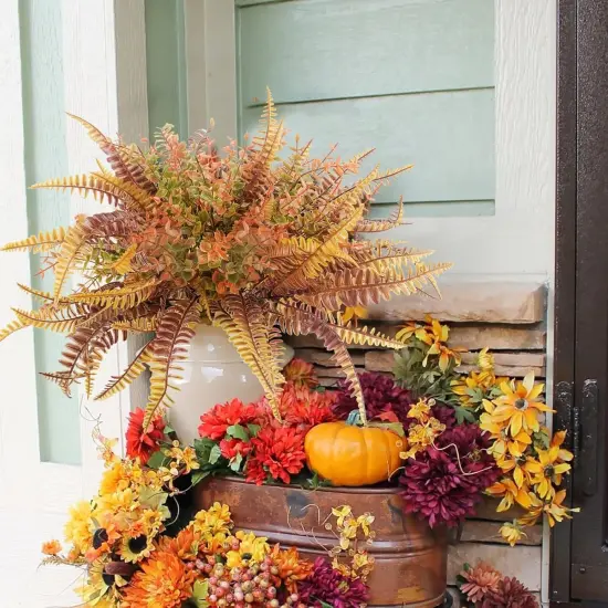 6PCS Artificial Fall Flowers {5}