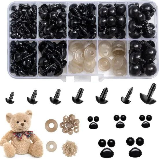 270PCS Safety Eyes and Noses for Crocheting {1}