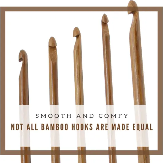 10-inch (25cm) Double Ended Tunisian Afghan Crochet Hooks Set - 6 US Sizes: A/2mm, B/2.5mm, C/2.75mm, D/3.25mm, E/3.5mm, F/3.75mm - Long Tunisian Crochet Hooks {2}