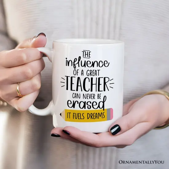 Teacher Appreciation Mug, The Influence Of A Great Teacher Gift {1}