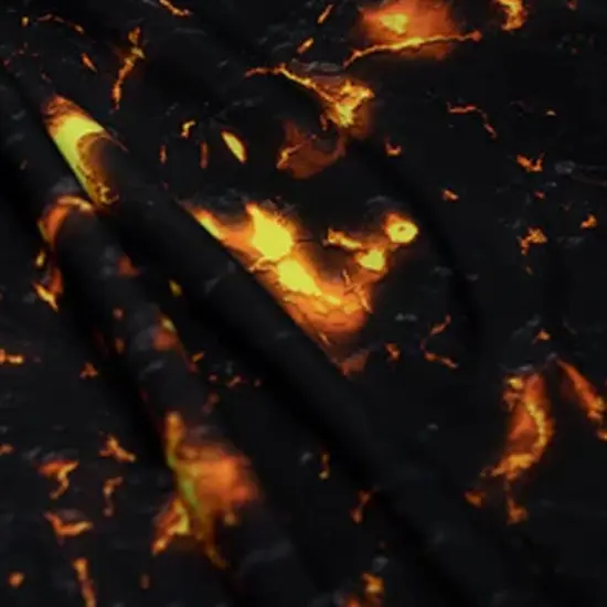 Molten Magma Printed Spandex Fabric {4}