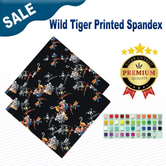 Wild Tiger Printed Spandex {1}