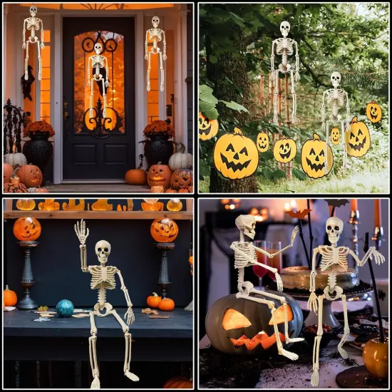 4 Pack Halloween Skeleton Decorations {3}
