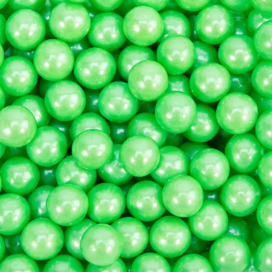 Krazy Sprinkles - Lime Green 8mm Beads (1/2 Cup, 1x Jar) for Cakes, Ice Cream & Cookies {1}