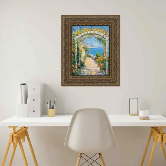 Wide Luxury Vintage Antique Gold Picture Frame 30x40 frame {6}