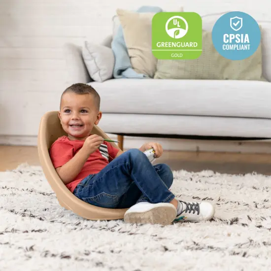 Leaf Floor Seat, Rocker Chair, 6-Piece Sand {5}