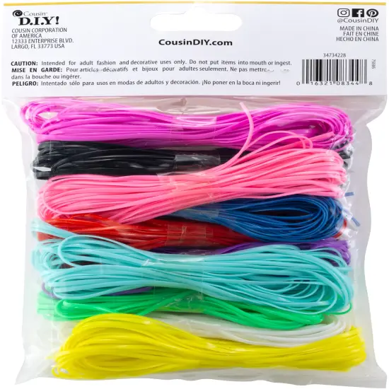 CousinDIY Fun Pack Plastic Craft Lace 80yd-Assorted Colors {2}