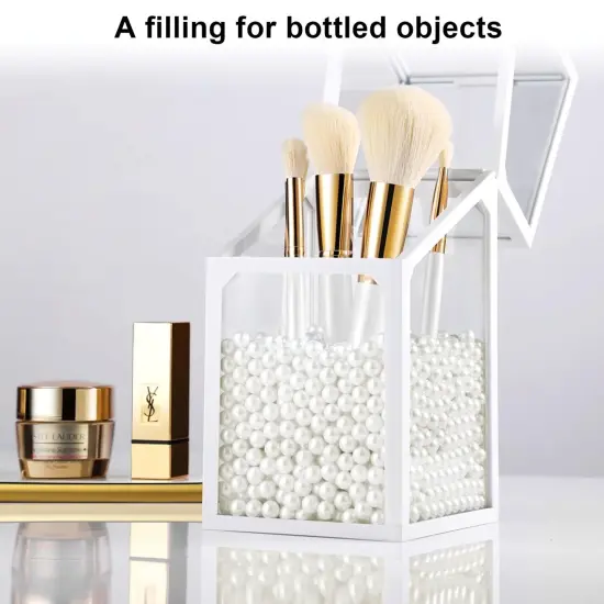 Phinus 1950 Pcs Pearl Beads with Hole, 5 Size Pearls for Crafts, Round Loose Pearl Beads for Jewelry Making, Pearls for Jewelry Making, Decoration, DIY Crafts, Stuffing {4}