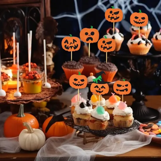 12pcs Happy Halloween Cupcake Toppers {2}