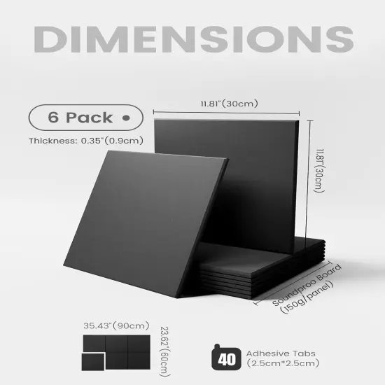 36" x 24" Cork Board Alternative-6 Pack(Black) {4}