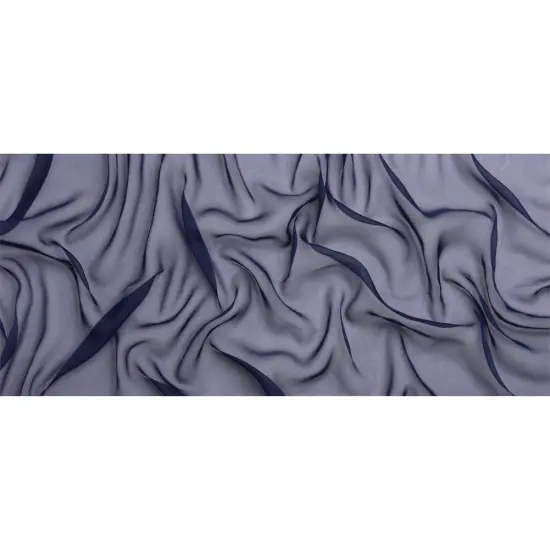 1 Yard Navy Iridescent Silk Voile 54" Wide Perfect for Formal Wear & Luxury Blouses {3}