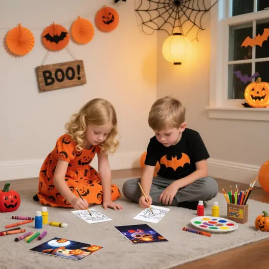 12 Packs Halloween Pre Drawn Canvas to Paint(halloween) {3}