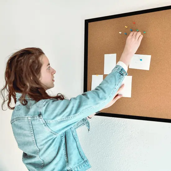 16&rdquo; x 24&rdquo; Cork Boards for Walls(Black) {2}