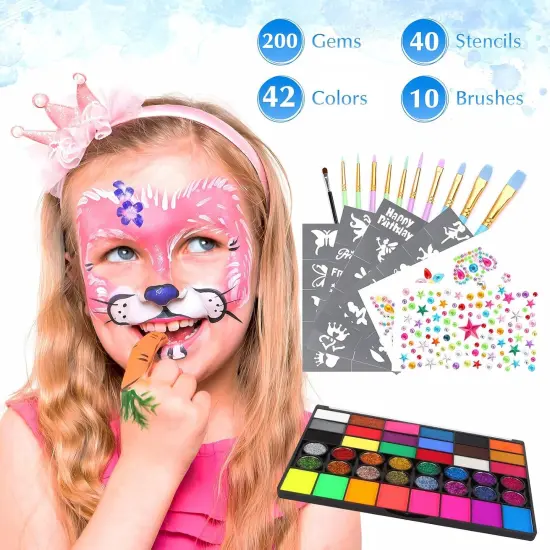 Non-Toxic Easy Face Painting Kits(Multi Color) {4}