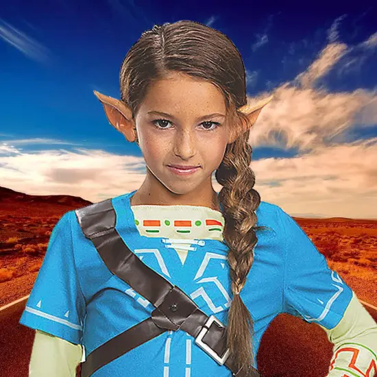 Link Breath of the Wild Deluxe Costume for Kids and Tweens {5}